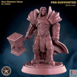 Human Paladin Miniature | A - Tabletop RPG & D&D miniature. Perfect for wargaming & collectors