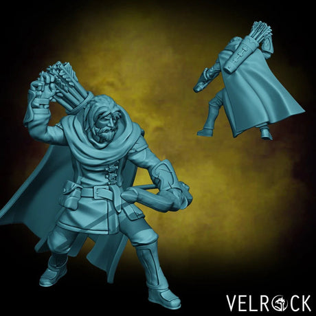 Human Ranger Miniature | A - Tabletop RPG & D&D miniature. Perfect for wargaming & collectors