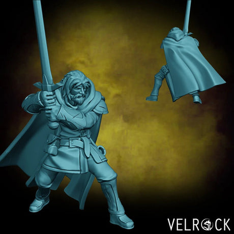Human Ranger Miniature | B - Tabletop RPG & D&D miniature. Perfect for wargaming & collectors