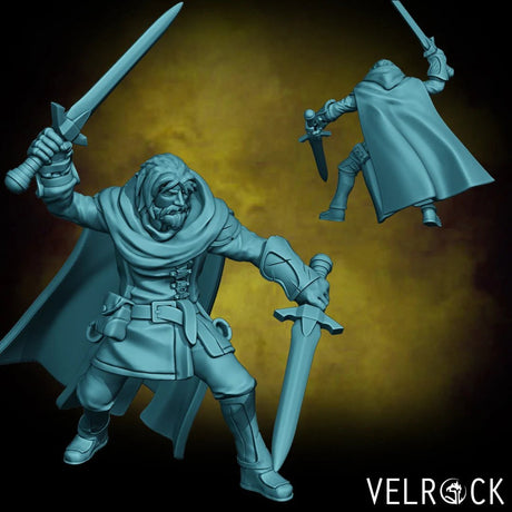 Human Ranger Miniature | C - Tabletop RPG & D&D miniature. Perfect for wargaming & collectors