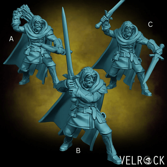 Human Ranger Miniature - Set of 3 - 28mm