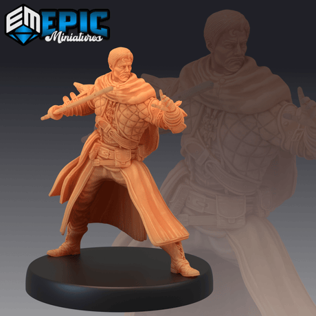 Human Thieves Miniature | C - Tabletop RPG & D&D miniature. Perfect for wargaming & collectors
