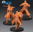Human Thieves Miniature | Set of 3 - Tabletop RPG & D&D miniature. Perfect for wargaming & collectors
