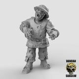 Human Zombies Miniature | A - Tabletop RPG & D&D miniature. Perfect for wargaming & collectors