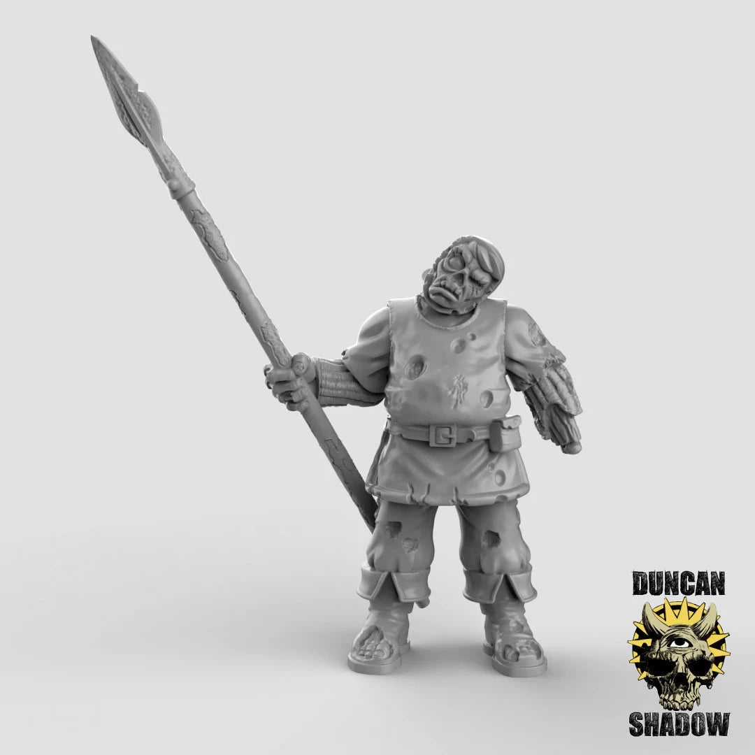 Human Zombies Miniature | A - Tabletop RPG & D&D miniature. Perfect for wargaming & collectors