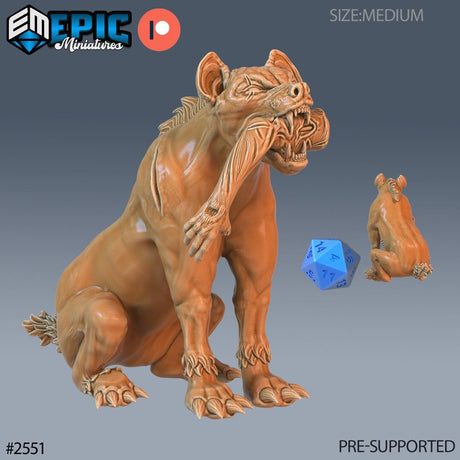 Hynea Dog Miniature | C - Tabletop RPG & D&D miniature. Perfect for wargaming & collectors