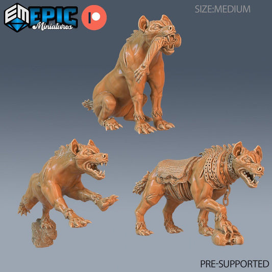 Hynea Dog Miniature - Set of 3 - 28mm