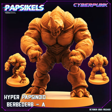Hyper Papsinoid Berbederb Miniature | Berbederb A - Tabletop RPG & D&D miniature. Perfect for wargaming & collectors