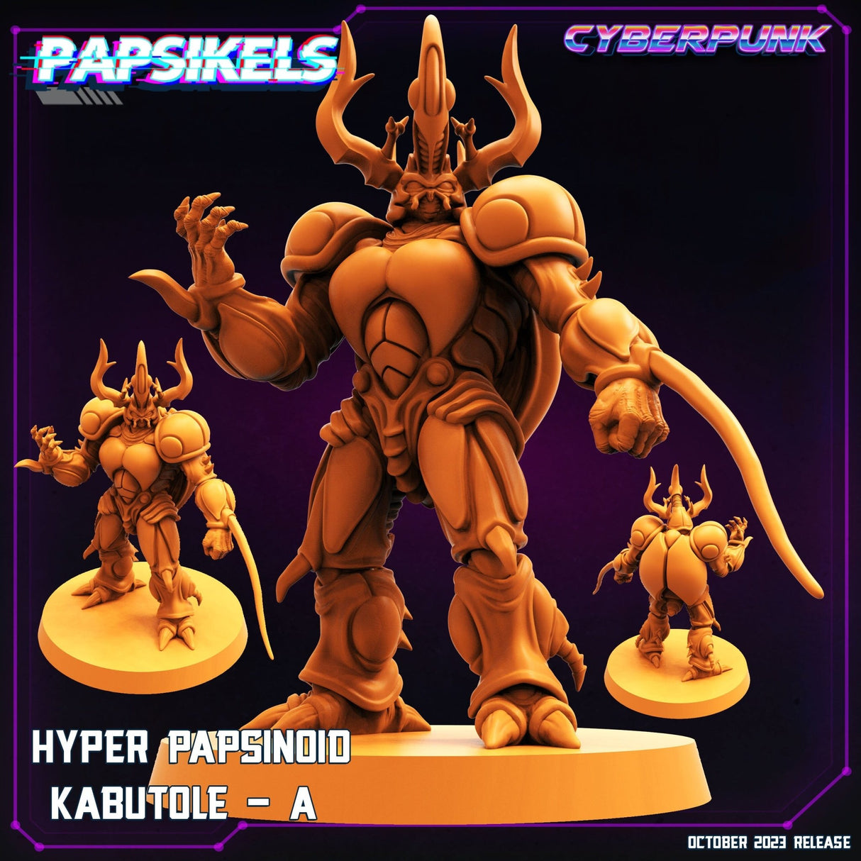 Hyper Papsinoid Kabutole Miniature | Kabutole A - Tabletop RPG & D&D miniature. Perfect for wargaming & collectors