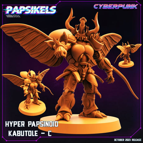 Hyper Papsinoid Kabutole Miniature | Kabutole C - Tabletop RPG & D&D miniature. Perfect for wargaming & collectors