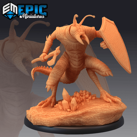 Ice Devil Miniature | C - Tabletop RPG & D&D miniature. Perfect for wargaming & collectors