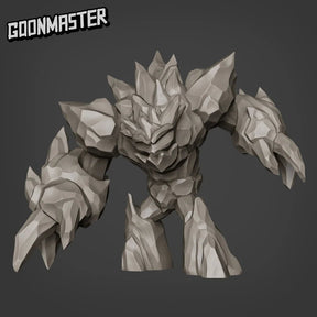 large Ice Golem Miniature | A - Tabletop RPG & D&D miniature. Perfect for wargaming & collectors