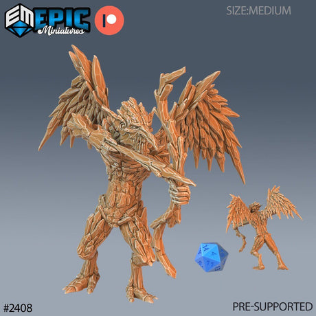 Ice Mephit Miniature | B - Tabletop RPG & D&D miniature. Perfect for wargaming & collectors
