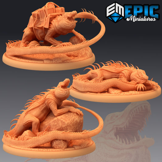 Lava Crocodile  1 by Epic miniature