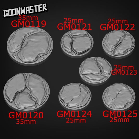 Rock Bases, Goon Master, Dungeon and Dragons, RPG, Dnd, Pathfinder, Dnd, Scenery, Dnd Land Base, Nature, Building, 25mm/35mm Bases