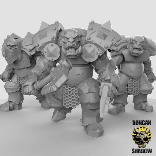 Orc Warboss set 1 by Duncan shadows