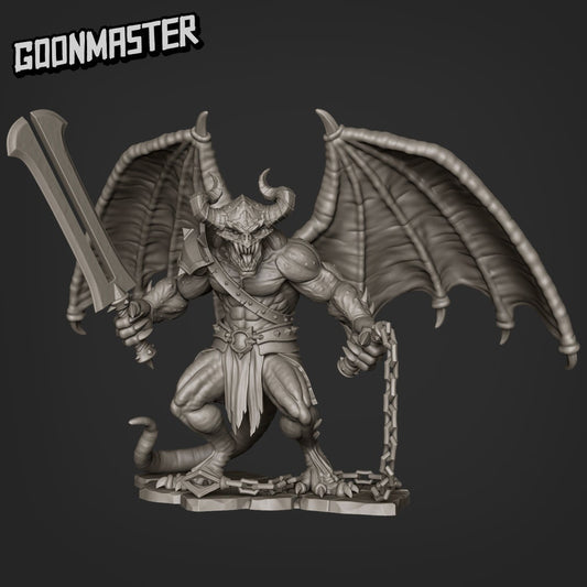 Pit fiend by Goon Miniatures for Dungeons and Dragons and Tabletop Gaming - Highly Detailed Resin Figure, Pit Fiend Miniature, Dnd Mini
