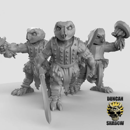 Owl-folk warrior set 3 by Duncan shadows