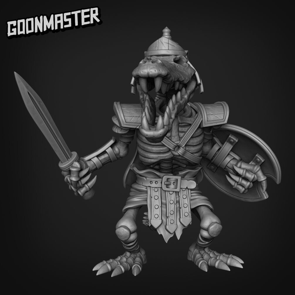 Skeleton-croc animal set 1 by goons