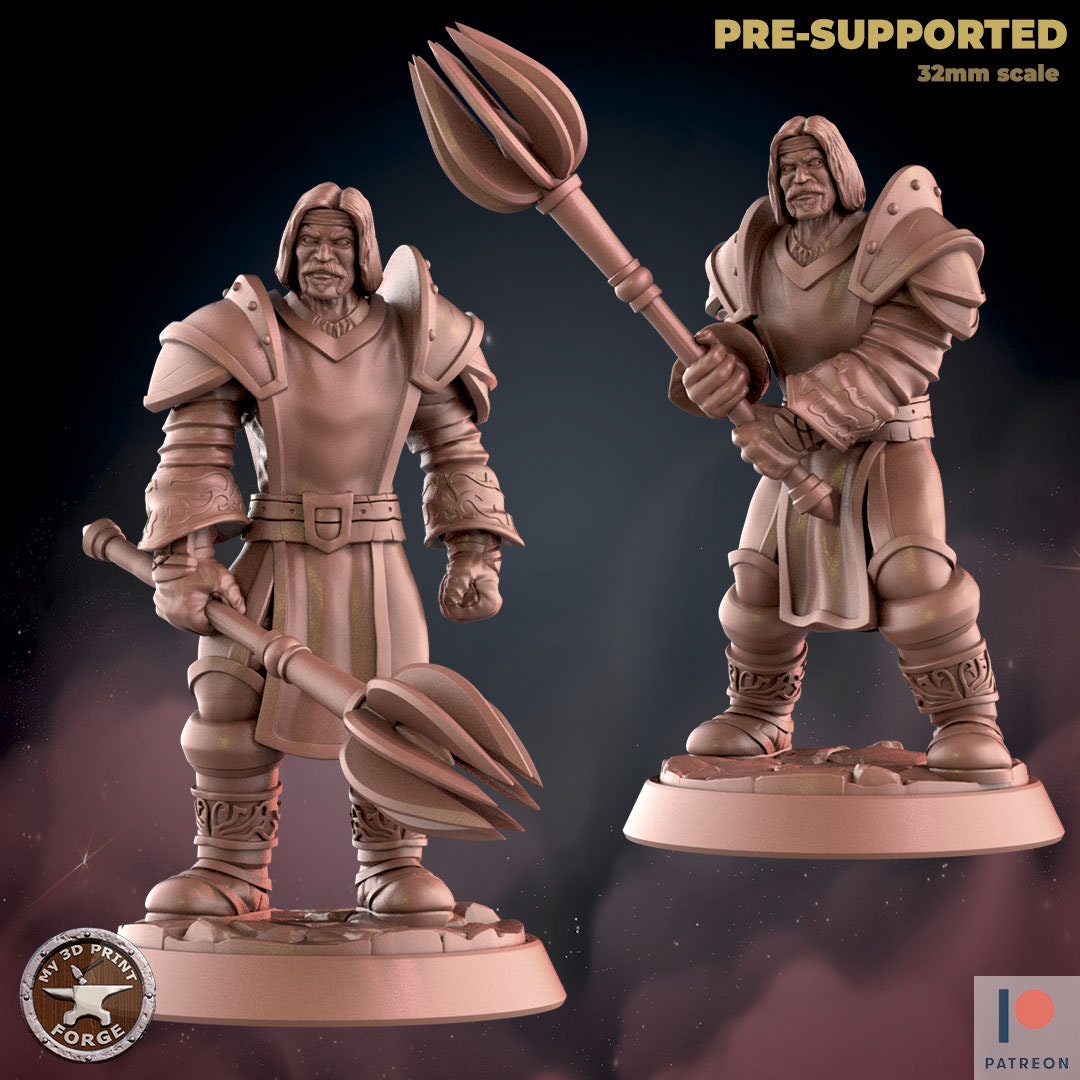 Miniature Paladin by My3dPrintForge Dnd, Dungeon and Dragon Mini, Tabletop Miniature, Miniature, Fantasy Miniatures, Light Paladin Miniature