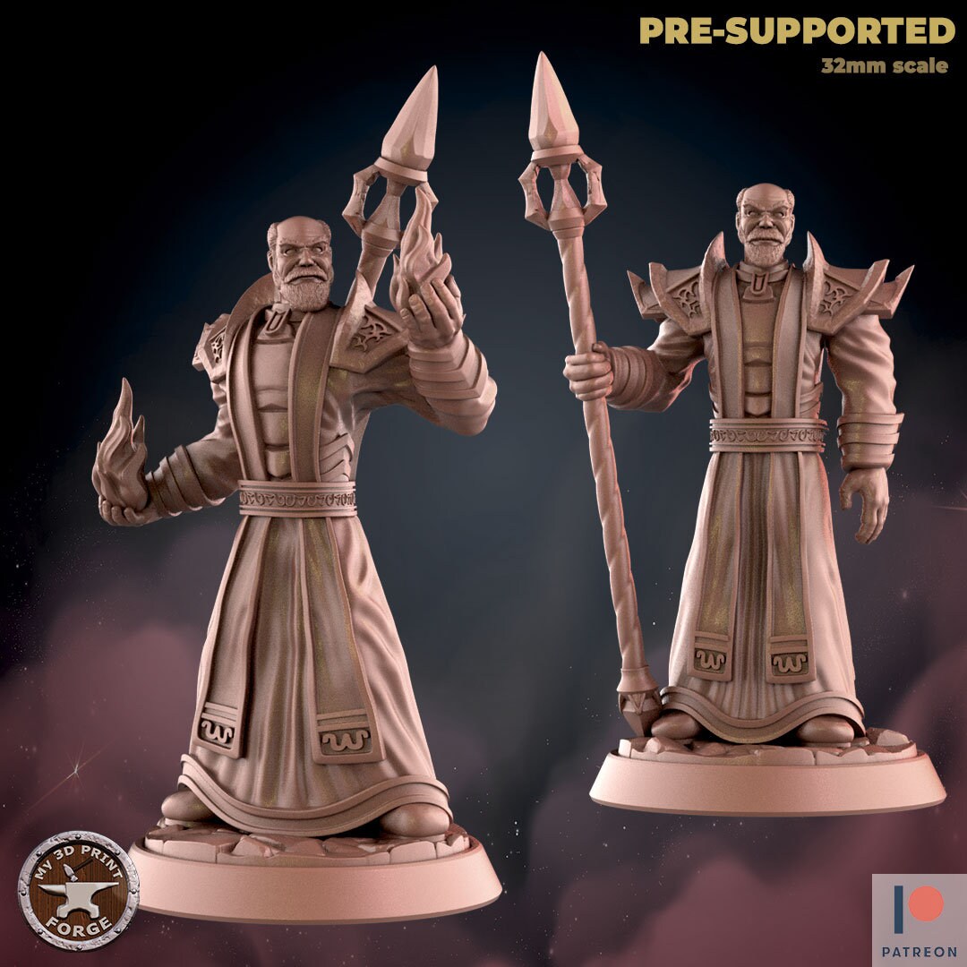 Scarlet Monastary Bundle by My3dPrintForge Dnd, Dungeon and Dragon Mini, Tabletop Miniature, Miniature, Fantasy Miniatures, Ghoul, Cultist