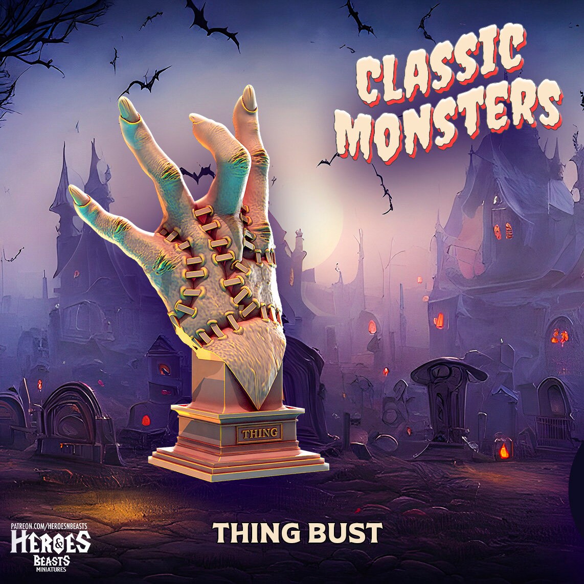 The Thing, 150mm, 75mm, 32mm Scale, Bust, Role Playing Games Miniature, WoW, Dungeon and Dragons,, DnD, Classic Movie.