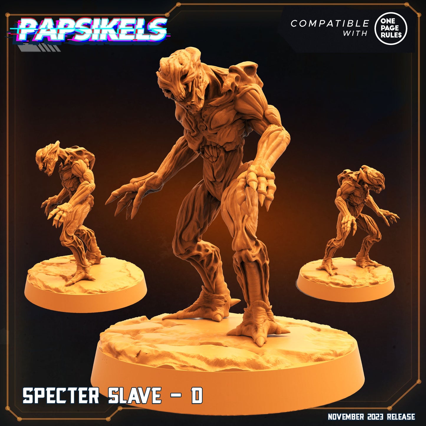 Spectre Slaves Miniatures by Papsikels Miniatures Dnd, Dungeon and Dragon Mini, Tabletop Miniature, Aliens, Sci Fi.