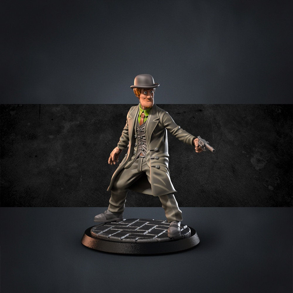 Dr Waggy, Dooby Roo and Team, 32mm Scale, Miniature, Role Playing Games Miniature, WoW, Dungeon and Dragons, DnD, Cartoon, Mystery.