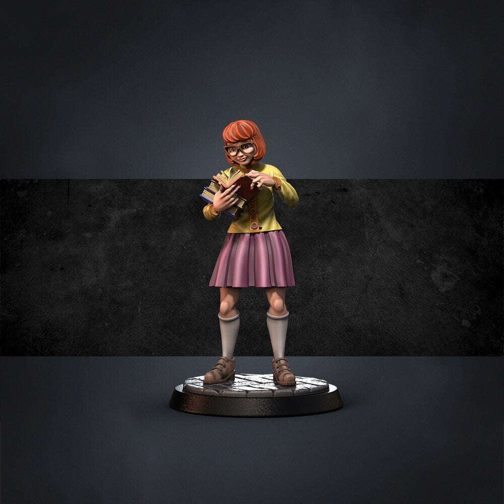 Dr Waggy, Dooby Roo and Team, 32mm Scale, Miniature, Role Playing Games Miniature, WoW, Dungeon and Dragons, DnD, Cartoon, Mystery.