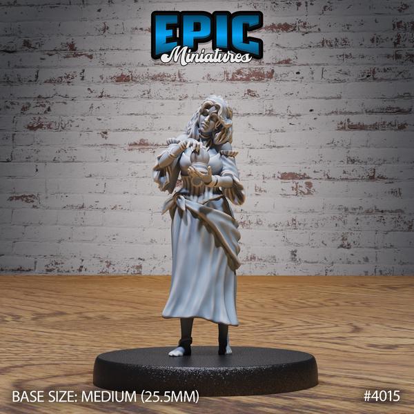 Medieval NPC Miniature Set | 28mm & 32mm Townsfolk Figures - Guard and Children for DnD, Pathfinder, Tabletop RPGs, Wargames, and Fantasy