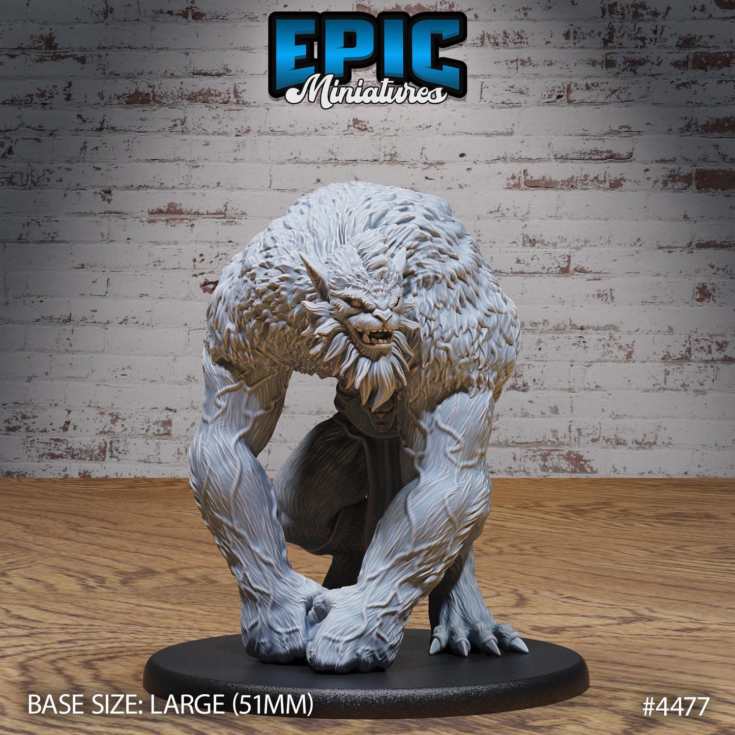 Quaggoth Miniature | 28mm Scale Ferocious Beast for DnD, Pathfinder, Tabletop RPGs, and Underdark Adventures