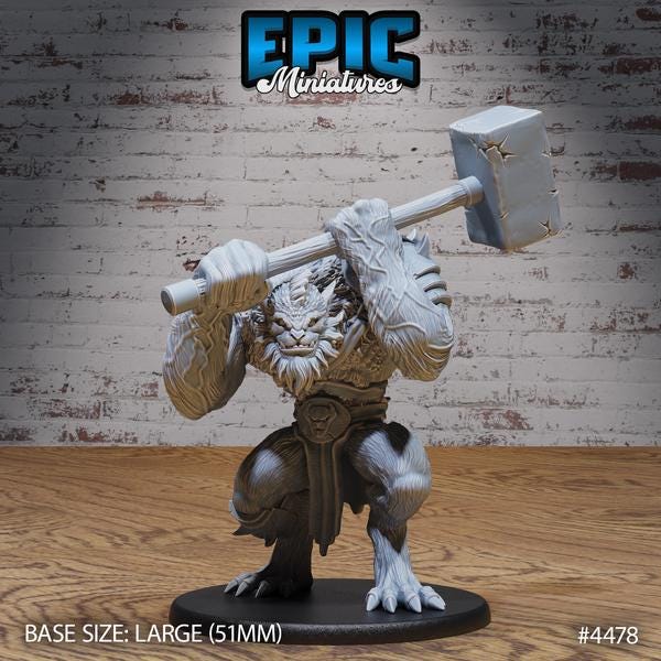 Quaggoth Miniature | 28mm Scale Ferocious Beast for DnD, Pathfinder, Tabletop RPGs, and Underdark Adventures