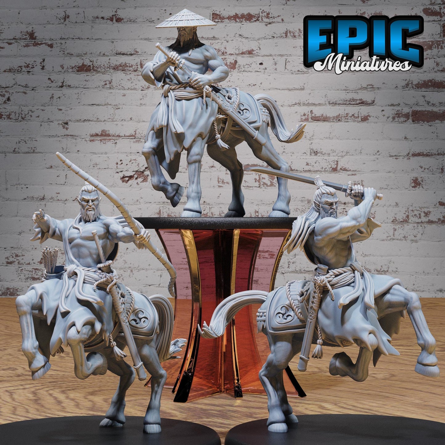 Bushi Centaur Miniature | 28mm Scale Fearsome Samurai Warrior Centaur for DnD, Pathfinder, and Fantasy RPG Adventures