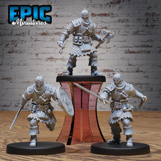 Masked Bandit / Nordic Warriors Miniature Set | 28mm & 32mm Scale Warriors for DnD, Pathfinder, Tabletop RPGs, and Viking-Themed Encounters