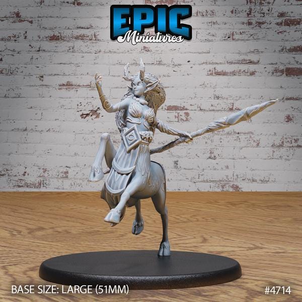 Faun Druid Miniature | 28mm Scale Nature-Bound Mystic for DnD, Pathfinder, and Fantasy RPG Adventures