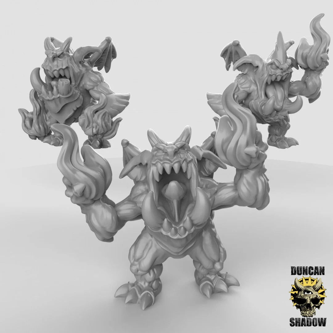 Imp fire starter Miniature | Set of 3 - Tabletop RPG & D&D miniature. Perfect for wargaming & collectors