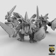 Imp sword and board Miniature | Set of 3 - Tabletop RPG & D&D miniature. Perfect for wargaming & collectors