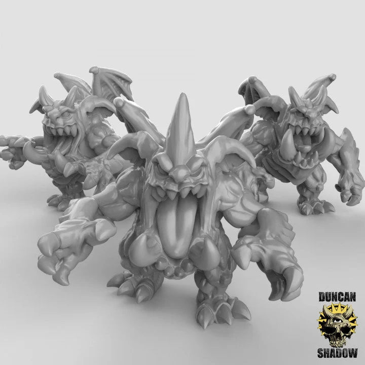 Imp Group Miniature | Set of 3 - Tabletop RPG & D&D miniature. Perfect for wargaming & collectors