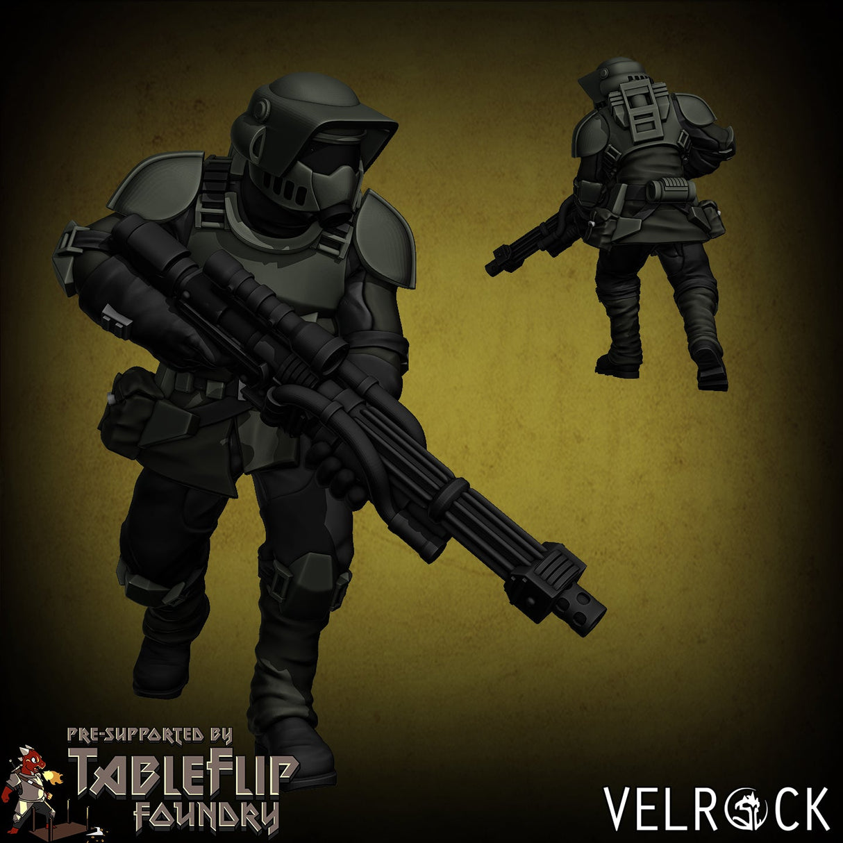 Imperial Remnant Marine Scout squad Miniature | A - Tabletop RPG & D&D miniature. Perfect for wargaming & collectors
