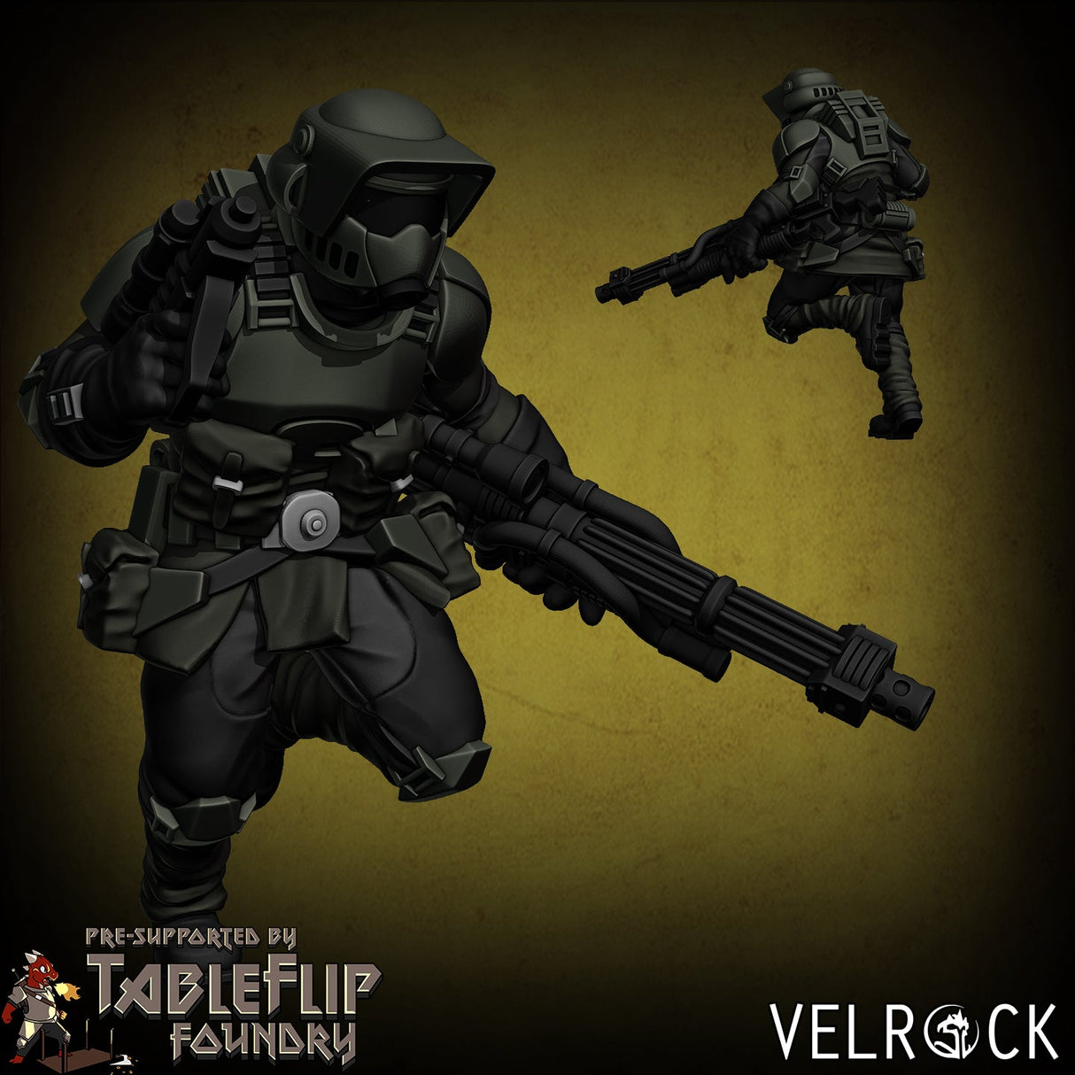 Imperial Remnant Marine Scout squad Miniature | C - Tabletop RPG & D&D miniature. Perfect for wargaming & collectors