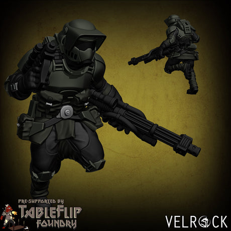 Imperial Remnant Marine Scout squad Miniature | C - Tabletop RPG & D&D miniature. Perfect for wargaming & collectors