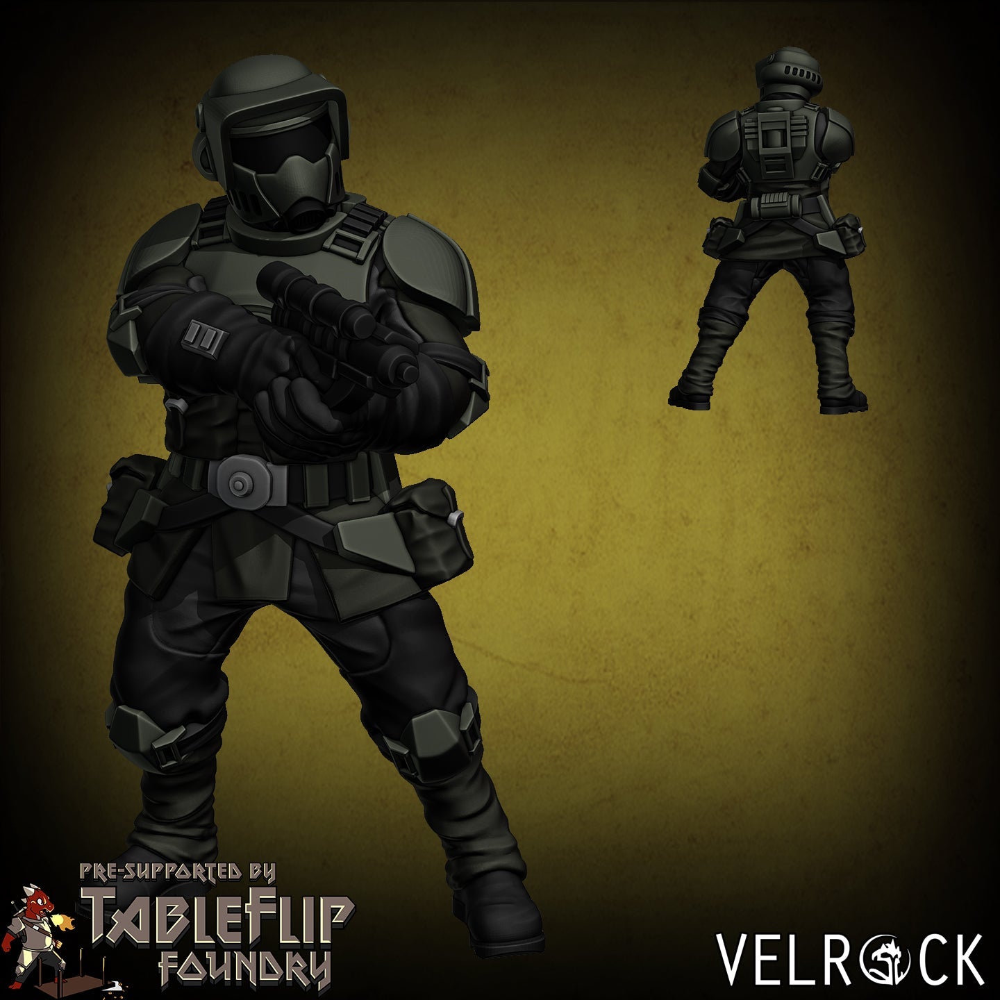 Imperial Remnant Marine Scout squad Miniature - E - 32mm