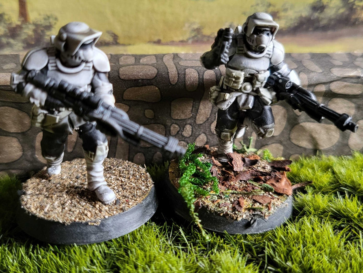 Imperial Remnant Marine Scout squad Miniature | Set of 5 - Tabletop RPG & D&D miniature. Perfect for wargaming & collectors