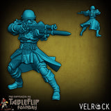 Industrialist Infantry or steampunk troop Miniature | B - Tabletop RPG & D&D miniature. Perfect for wargaming & collectors
