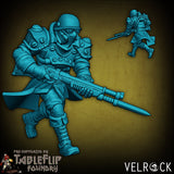 Industrialist Infantry or steampunk troop Miniature | D - Tabletop RPG & D&D miniature. Perfect for wargaming & collectors