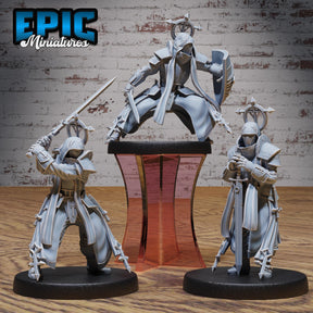 Inquisitor Knights Miniature | Full Set All Models - Tabletop RPG & D&D miniature. Perfect for wargaming & collectors
