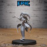 Jester Girl Miniature | A - Tabletop RPG & D&D miniature. Perfect for wargaming & collectors
