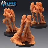 Jetpack Girl Miniature | Set of 3 - Tabletop RPG & D&D miniature. Perfect for wargaming & collectors