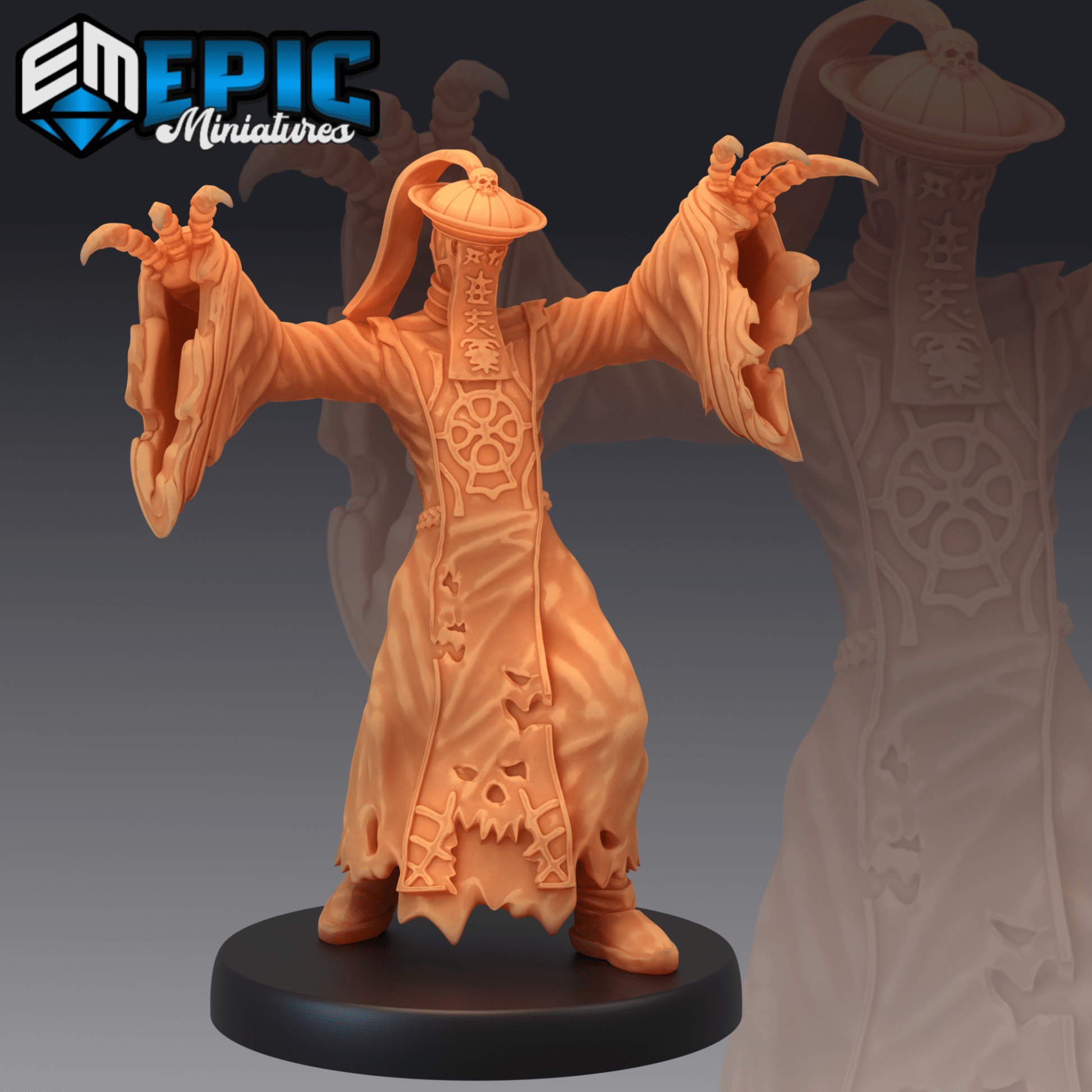 Jiangshi Ghost Miniature - B - 28mm