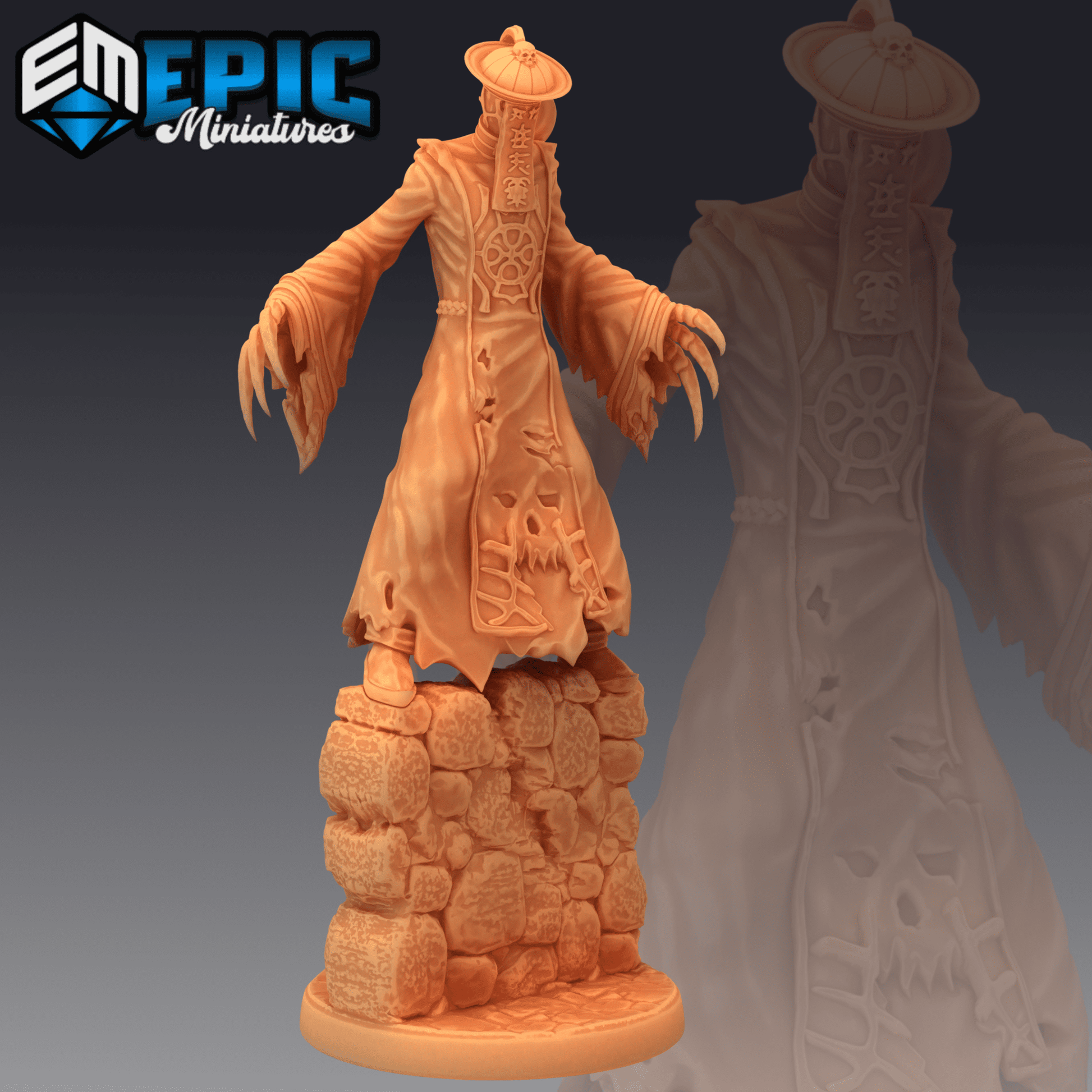 Jiangshi Ghost Miniature - C - 28mm